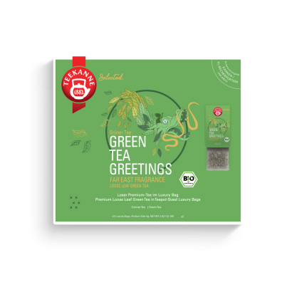 Selected. Green Tea Greetings Bio Luxury Bag