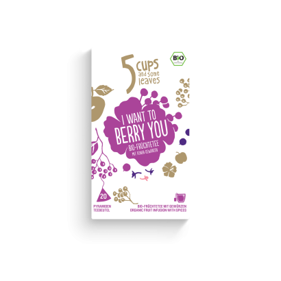5 CUPS I Want to Berry You Bio Pyramidenbeutel 
