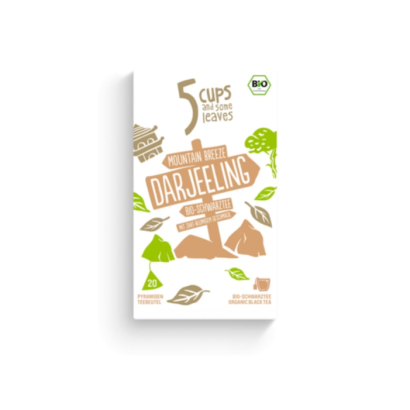 5 CUPS Mountain Breeze Darjeeling Bio Piramidka