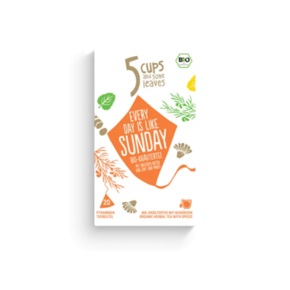 5 CUPS Every Day is Like Sunday Bio Piramidka